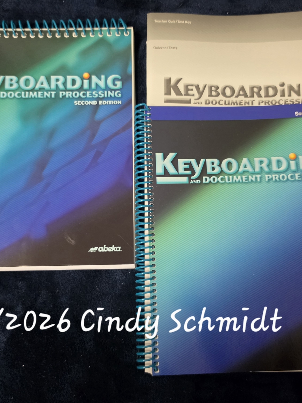 Abeka Keyboarding and Document Processing Workbook - Teal Spiral